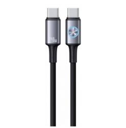 USAMS SJ751USB01 1, 2m Type-C 240W PD sötétszürke adat- és töltőkábel (SJ751USB01)