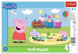 Trefl 15 db-os keretes puzzle - Peppa malac (31406) (31406)