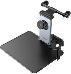 Baseus - MagPro II autós tartó (C40272901121-00) - fejtámlákhoz, pohártartó, 360°-os telefontartó, asztal - kozmikus fekete