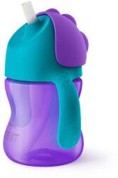 Philips Cana cu pai Philips Avent SCF796/02, 9 luni, 200 ml, Mov/Albstru (SCF796/02)