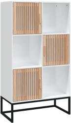 vidaXL fehér magas szekrény 70 x 35 x 125 cm, rétegelt fa, 23, 75 kg (352136)