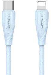 USAMS green series adatkábel, type-c - lightning, 30w, gyorstöltő, 100cm, világoskék (SJ717USB03)