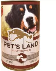Pet's Land Pet s Land Dog Konzerv Marhamáj-Bárányhús almával 24x1240g