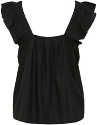 PIECES női blúz, 17154740, lenvászon/viszkóz, XS INTL, fekete (0000304915598_XS)