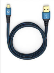 Oehlbach USB A - micro USB kábel, 0, 5 méter (OB 9330) (OB 9330) - aqua