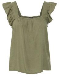 PIECES női blúz, 17154740, lenvászon/viszkóz, XS INTL, zöld (0000304915666_XS)