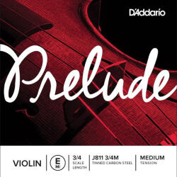 D'addario J811 Prelude hegedűhúr E, 3/4 medium