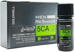 Goldwell Men ReShade Grey Blending Power Shots 4x20 ml félig tartós hajfesték 5CA Cool Ash Light Brown