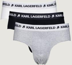 Karl Lagerfeld Organikus pamut tartalmú alsónadrág szett - 3 db, Fehér, Fekete, Melange szürke, L (A1M47152-900-L)