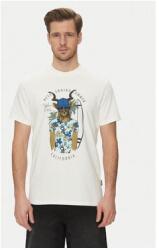 BLEND Férfi kevert anyagú póló, 20718280, Pamut, M INTL, Fehér (0000304799150_M)