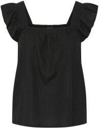 PIECES női blúz, 17154740, lenvászon/viszkóz, M INTL, fekete (0000304915598_M)