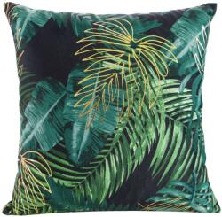 Eurofirany Davos dekoratív párnahuzat, 40x40, zöld / fekete (385792)
