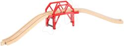 BRIO Pod de lemn cu viraj Curved Bridge BRIO 4 piese (BRIO6993)