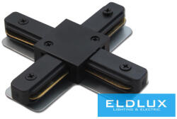 ELDLUX Egyfázisú sínhez X alakú csatlakozó fekete (4118649814)