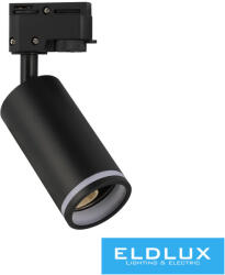 UNIVERSO Egyfázisú sínre szerelhető lámpa GU10 Max. 35w fekete D55x85x175 (3417482234)