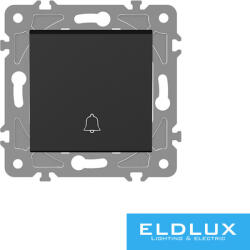 ELDLUX ELDGROUND nyomókapcsoló csengőjellel fekete rugós (2389858080)