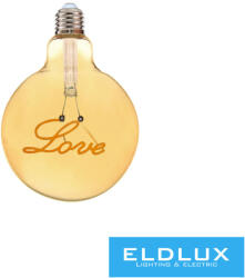 ELDLUX Filamentes design LED izzó - Love G125 4w 320lm 2500k D125x175mm (222063818)
