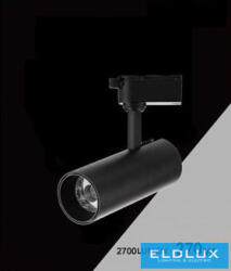 UNIVERSO Egyfázisú sínhez lámpa 30w 2700lm CCT kapcsolóval Ra≥90 24° IP20 fekete (3706834529)