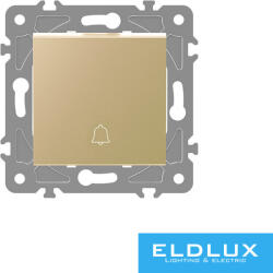 ELDLUX ELDGROUND Nyomókapcsoló csengőjellel Arany Rugós (3838122518)