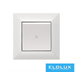 ELDLUX ELDGROUND nyomókapcsoló csengőjellel fehér rugós (1279042006)