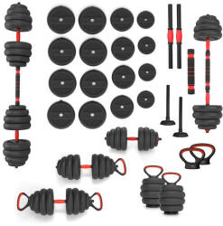 HMS SGN140 Pro set 6in1 Multifunkciós súlyzókészlet 40 kg, HMS (17-57-070)