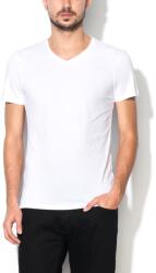 BLEND BLEND, Fehér V-nyakú Póló Szett - 2 db 701996-70002, XL (701996-70002-XL)