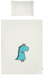  5-részes ágyneműgarnitúra Belisima Dino 3D 100/135 krémszínű-türkiz