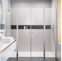 Radaway Ușă cabină duș Radaway Eos II DWD+2S 110x197 cm, sticlă transparentă, profil crom (13799403-01)
