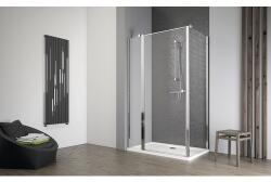 Radaway Ușă batantă pentru cabina de duș Radaway Eos II KDJ, 100x195 cm, sticlă securizată transparentă, profil crom, stânga (13799422-01L)