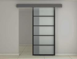  ASB-004 Savmart üveg Tolóajtó fekete alu kerettel 93, 5x206cm (7950154)