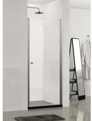 Sanotechnik Ușă duș batantă Sanotechnik Sanoflex, 75-77x195 cm, sticlă securizată transparentă, profil crom (MD80)