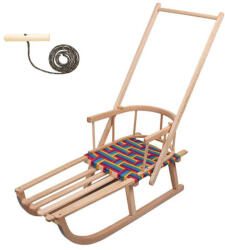  Gyerek faszánkó háttámlával fogantyúval és kötéllel BAYO