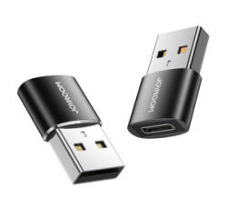 JOYROOM adapter 2db (Type-C - USB, töltés, adatátvitel) FEKETE (S-H152 BLACK) (S-H152 BLACK)