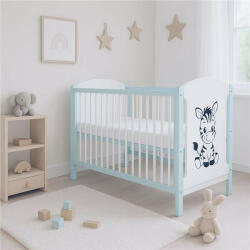  Gyerek kiságy New Baby ELSA Zebra fehér-menta