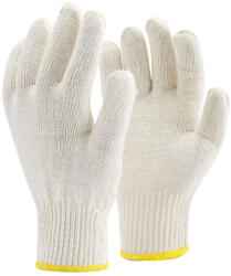  Kesztyű kötött duplaszálas gumírozott mandzsetta (100pamut) TOP COT2, fehér, 10