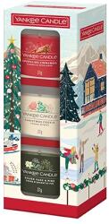 Yankee Candle Christmas Classics votív gyertya üvegben 3x37 g