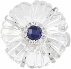  Ezüst Gyűrű Thai Zafírral és Kristály Kvarccal, PCY11567/62