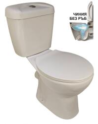 Inter Ceramic Моноблок ICC 6576P, седалка и капак с плавно затваряне, порцелан, бял, 76.5x67.5x38.2см (6576P)
