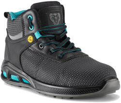 Védőbakancs S3 WR ESD SRC, kompozit orrmerevítő TOP ELITE MERLIN MID, fekete, 46