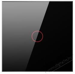 Avatto LZTS02-EU-220V Zigbee Switch, fekete (1-gang, No Neutral)