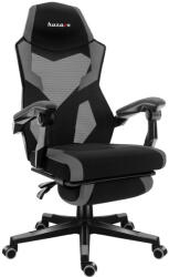 Huzaro Gamer szék lábtartó, lélegző anyag, ergonómikus kartámaszok, Grey