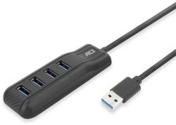 ACT AC6320 4-portos USB3.2 HUB Black (AC6320) - pcland