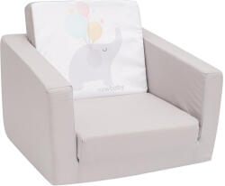  Gyermek kihajtható fotel New Baby Elephant szürke