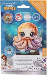 Craft Buddy Set de broderie cu diamante Craft Buddy - Crystal Art Buddies: Caracatiță, 7 piese (CBCAFGR-31GEN047)