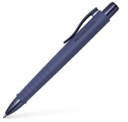 Faber-Castell Pix, 0.7 mm, stilou cu buton, stilou albastru crepuscular, FABER-CASTELL "Poly Ball Urban", albastru (FC241111)
