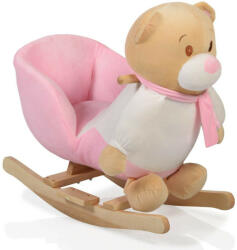 Moni Toys Hintázó maci 60 cm - rózsaszín