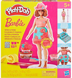 Hasbro Play-Doh: Barbie virágminták és rojtok gyurmaszett - Hasbro (G1360) - jatekshop