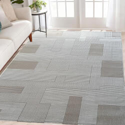  Modern szőnyeg Kashmir 3726 (White-Grey) 160x230cm Krém-Szürke