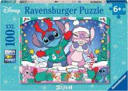 Ravensburger Puzzle Ravensburger din 100 XXL piese - Crăciunul lui Stitch (12004030) Puzzle