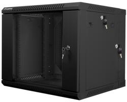 Lanberg 19" kétrészes fali rack szekrény 9U/600X600 lapraszerelt, fekete WF02-6609-10B (WF02-6609-10B)